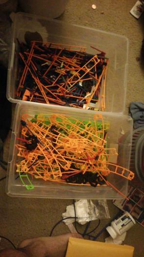 Large Micro knex lot ....roller coaster