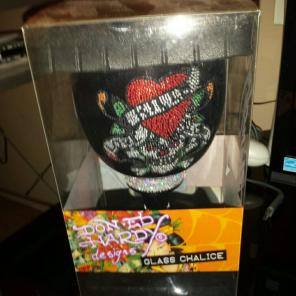 Ed hardy glass chalice
