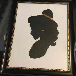 Beauty and the beast art piece