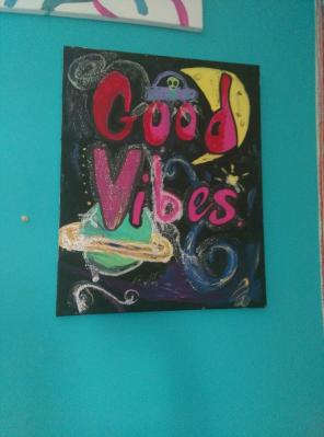Good Vibes Space Canvas!