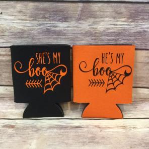 His And Hers Halloween Coozie Set