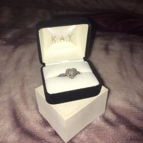 Kay Jewelers Sterling Silver Heart Ring