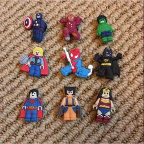 Superhero Jibbitz charm for crocs shoes
