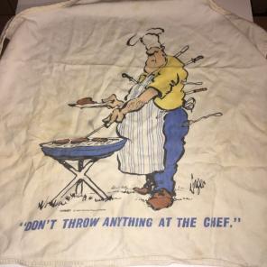 Old Funny Man Grilling APRIN
