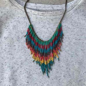 Beaded Statement Necklace