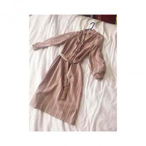 Striped Vintage dress size 12/ fits a sm