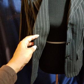 2 Piece Pin Striped Pant suit