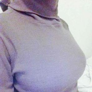Purple turtle neck