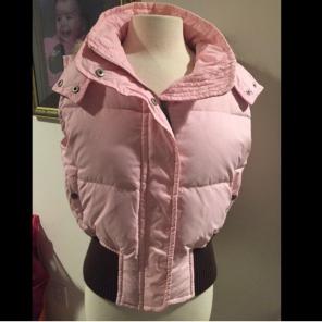 True Religion Pink Feather Down Vest