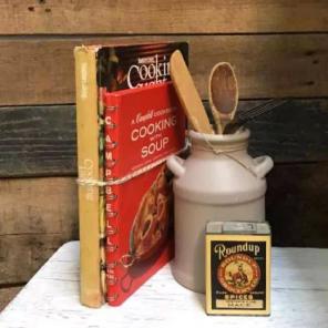 Farmhouse Kitchen Milk Jug Cookbooks Set