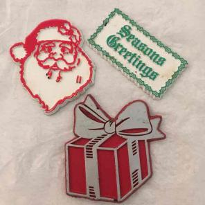 Vintage Christmas Santa Magnet Set of 3