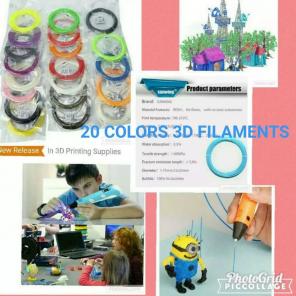 20 COLORS 3D FILAMENTS