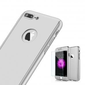 Silver Iphone 6/6+/7/7+ 360 Case