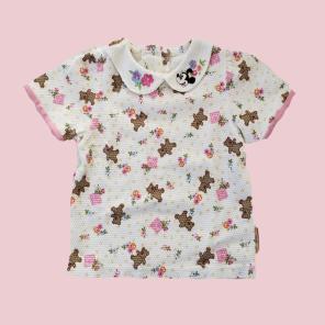 Vintage Minnie peter pan collar top
