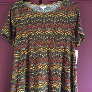 Lularoe Carly - rainbow Print - BNWT