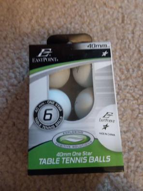 Table tennis balls