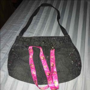 Cute child's home made jean purse
