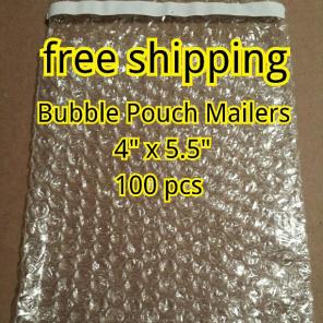 100 NEW bags 4"x5.5" BUBBLE Pouch Mailer