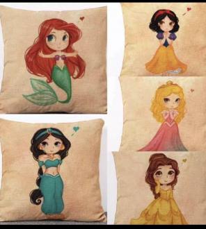 Disney Princess 5 Pillow Covers