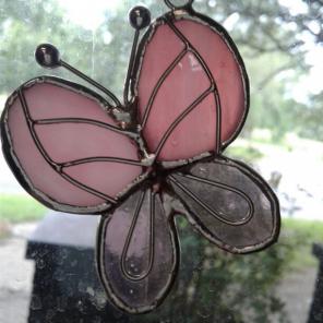 Pink Butterfly and suctioncup
