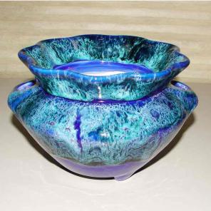 Violet 2 piece self watering pot