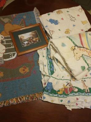 Noah's Ark vintage crib bedding