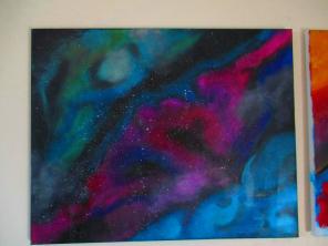 NEBULA GALAXY ACRYLIC PAINTING