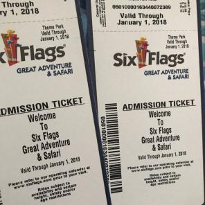 2 Tickets To Six Flags