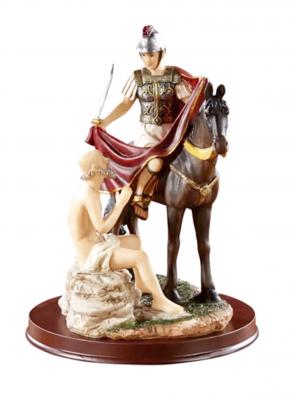 9" St Martin Of Tours Statue San Martin
