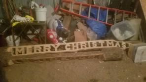 Handmade Christmas Sign