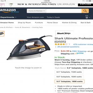 Shark Powerful Steam Iron
