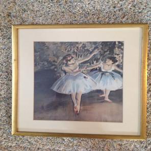 Edgar Degas Fine Framed Print Shabby
