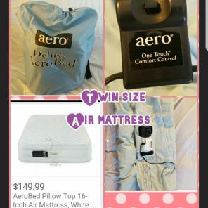 Twin auto blow up air mattress