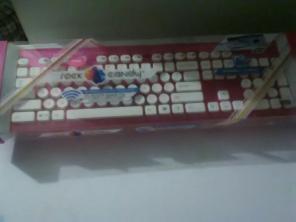 Waterproof keyboard pink