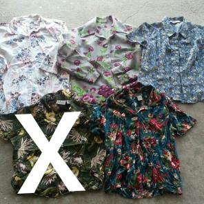 Bundle 5 Vintage Flowered Shirts