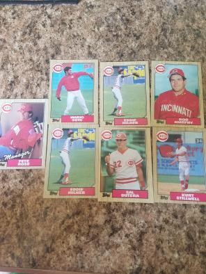 1987 topps Reds baseball cards