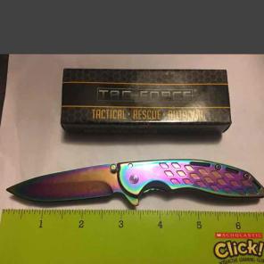 New Rainbow Titanium Knife ONLY 2 LEFT