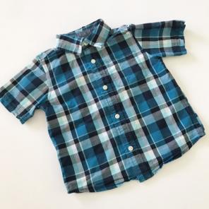 Gymboree Blue Plaid Shirt