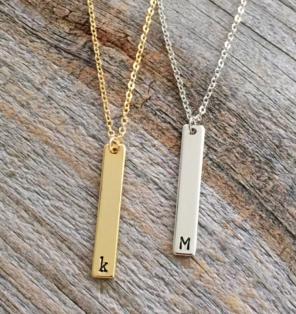 ★ Bar Engrave Name Necklace ★