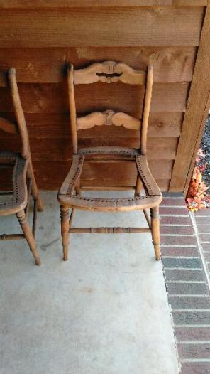 Ornate Wood Antique Chair Frame