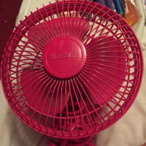 Pink mini fan