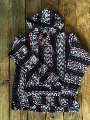 Pink and Black poncho