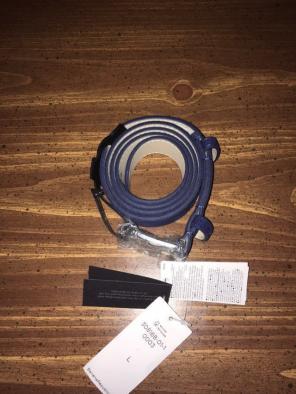 New Navy Blue Suede Trouser Belt
