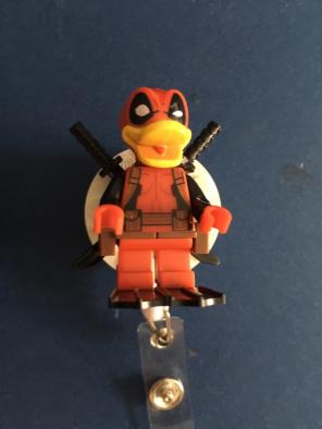 Duck Deadpool ID Badge Holder Nurse RN