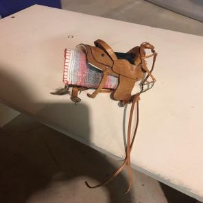 Handmade Breyer Western Saddle & Bridle