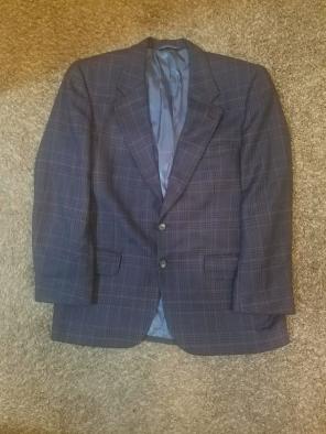 Burberrys Mens Blue Sport Coat Blazer