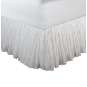 Long White Bed Skirt Queen