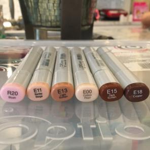 Copic Markers "Skin Tone" 6 Sketch Pack