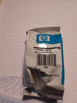 HP black cartridge