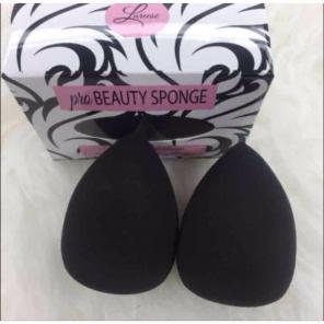 2x Beauty Sponges Blenders Black Pink